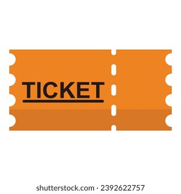 Ticket Icon Vector Illustration Logo Template.