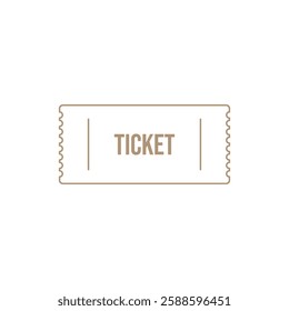 Ticket Icon Vector Illustration Logo Template