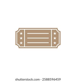 Ticket Icon Vector Illustration Logo Template