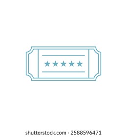 Ticket Icon Vector Illustration Logo Template