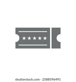 Ticket Icon Vector Illustration Logo Template