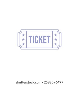 Ticket Icon Vector Illustration Logo Template