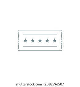 Ticket Icon Vector Illustration Logo Template