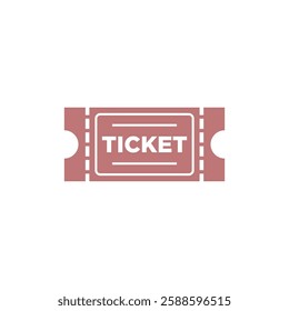 Ticket Icon Vector Illustration Logo Template