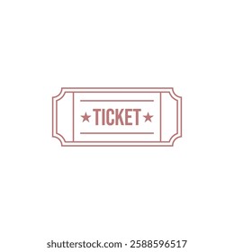 Ticket Icon Vector Illustration Logo Template