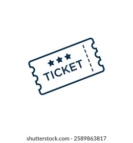 Ticket Icon Vector Illustration Logo Template