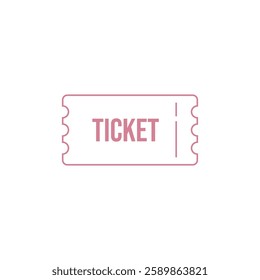 Ticket Icon Vector Illustration Logo Template