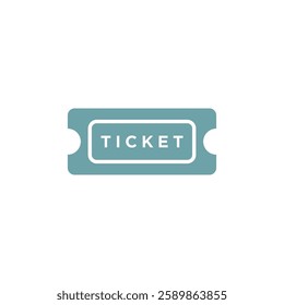 Ticket Icon Vector Illustration Logo Template