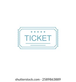 Ticket Icon Vector Illustration Logo Template