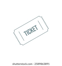 Ticket Icon Vector Illustration Logo Template