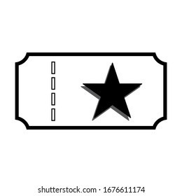 ticket icon vector illustration sign symbol