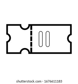 ticket icon vector illustration sign symbol