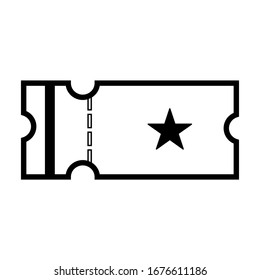 ticket icon vector illustration sign symbol