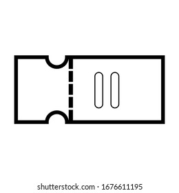 ticket icon vector illustration sign symbol