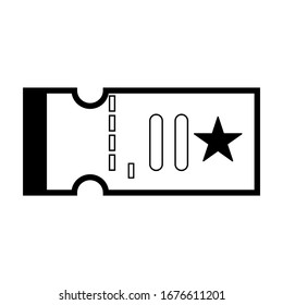 ticket icon vector illustration sign symbol