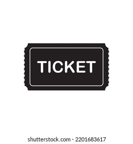 ticket icon vector illustration, ticket trendy simple icon