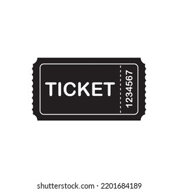 ilustración vectorial de icono de entrada, diseño de entradas de moda