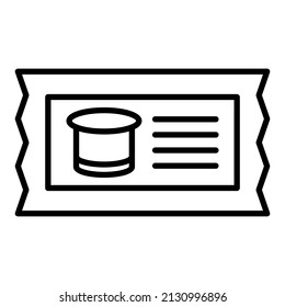 Imagen vectorial de icono de tickets. También se puede usar para aplicaciones web, aplicaciones móviles y medios impresos.