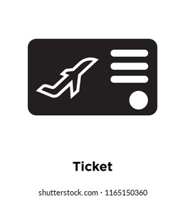 Ticket icon vector isolated on white background, Ticket transparent sign , vacation symbols