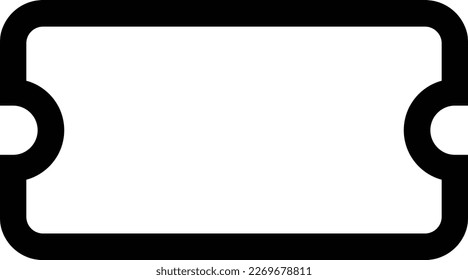 Vector de icono de tickets aislado en el fondo blanco para sitio web y aplicación