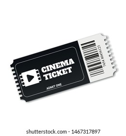 Ticket icon vector. Logo illustrattion. Realistic cinema or movie tickets template. Vector illustration EPS10 