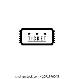 Ticket Icon Vector Logo Template