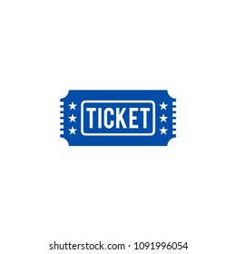 Ticket Icon Vector Logo Template