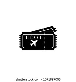Ticket Icon Vector Logo Template
