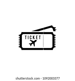 Ticket icon vector logo template