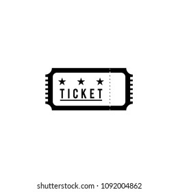 Ticket icon vector logo template
