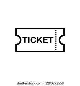 Ticket Icon Vector Logo Template