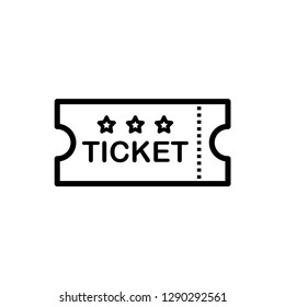 Ticket Icon Vector Logo Template