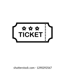 Ticket Icon Vector Logo Template