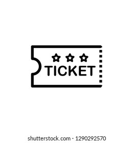Ticket Icon Vector Logo Template