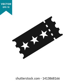 ticket icon vector logo template