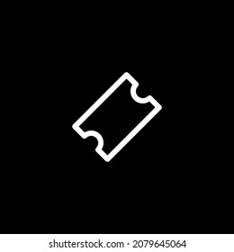 Ticket icon vector. Lottery ticket symbol line. Trendy flat line ui sign design. Thin linear graphic pictogram for website, mobile application. Logo illustration. Eps10.
