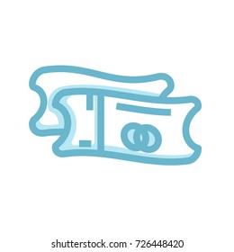 ticket icon vector. ticket modern style design