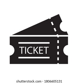 Ticket icon vector on white background eps.10