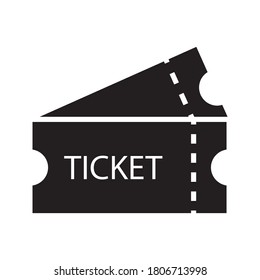 Ticket icon vector on white background eps.10