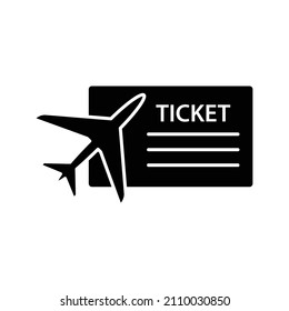 ticket icon vector. plane ticket sign