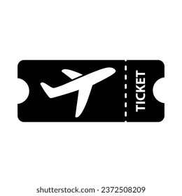 ticket icon vector. plane ticket sign