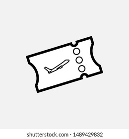 Ticket Icon - Vector, Sign and Symbol for Design, Presentation, Website or Apps Elements.