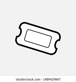 Ticket Icon - Vector, Sign and Symbol for Design, Presentation, Website or Apps Elements.