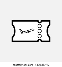 Ticket Icon - Vector, Sign and Symbol for Design, Presentation, Website or Apps Elements.