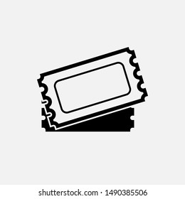 Ticket Icon - Vector, Sign and Symbol for Design, Presentation, Website or Apps Elements.