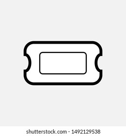 
Ticket Icon - Vector, Sign and Symbol for Design, Presentation, Website or Apps Elements.