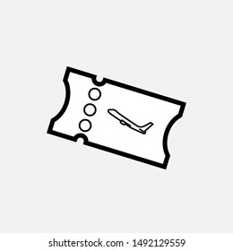 
Ticket Icon - Vector, Sign and Symbol for Design, Presentation, Website or Apps Elements.