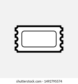 Ticket Icon - Vector, Sign and Symbol for Design, Presentation, Website or Apps Elements.