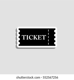 Ticket  icon - vector  sticker