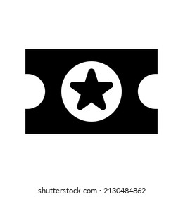 Ticket Icon Vector Symbol Design Illustration